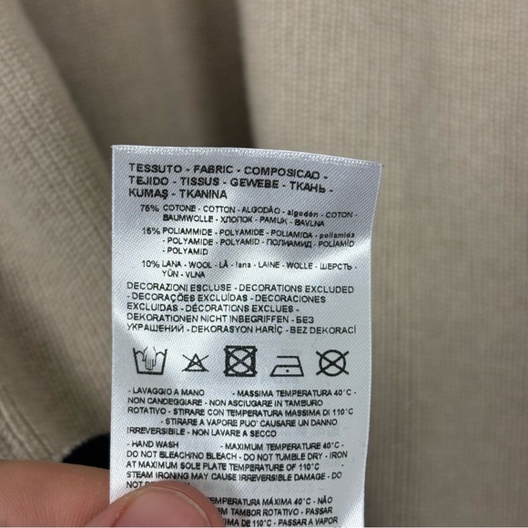 A/X Armani Exchange Men’s Cotton Collegiate V-Neck Ribbed Cardigan Large NWT - Picture 13 of 13